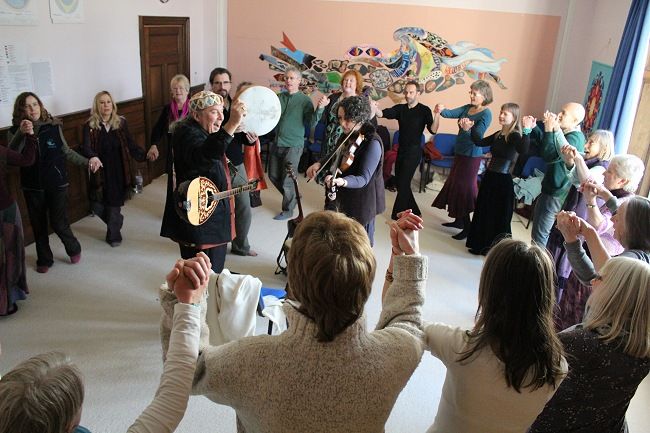 Dance circle at Allanton Peace Sanctuary, Dumfries