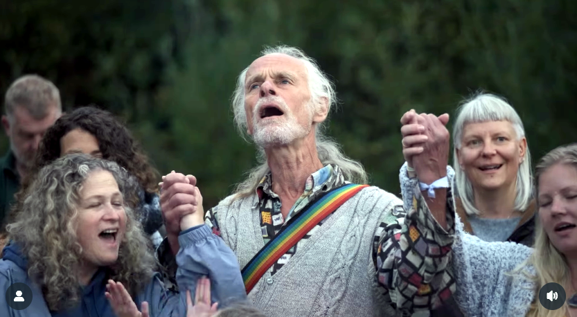 Dancing & singingin a circle